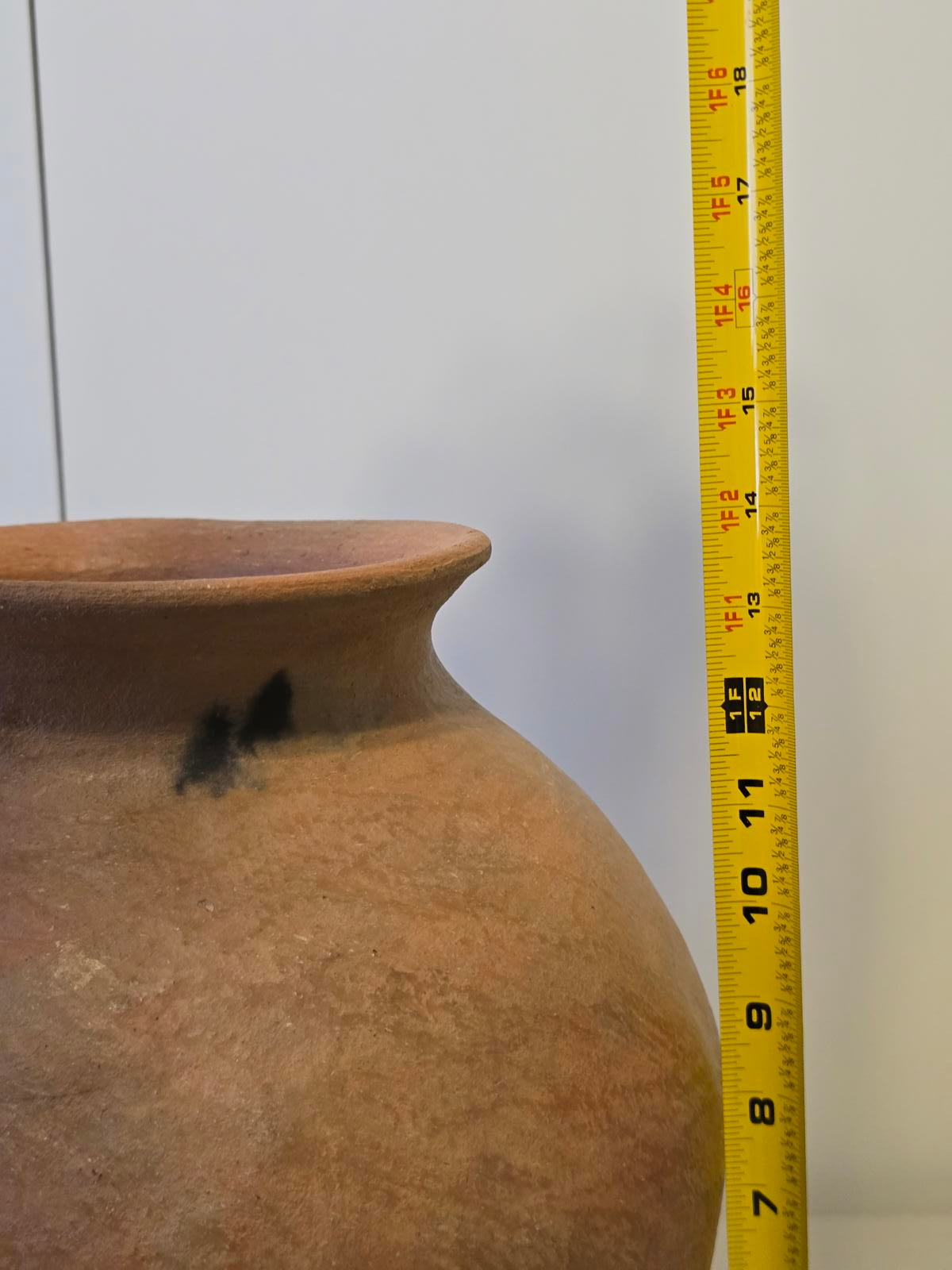 Vintage Mexican Handcrafted, Pit-Fired Olla or Pot