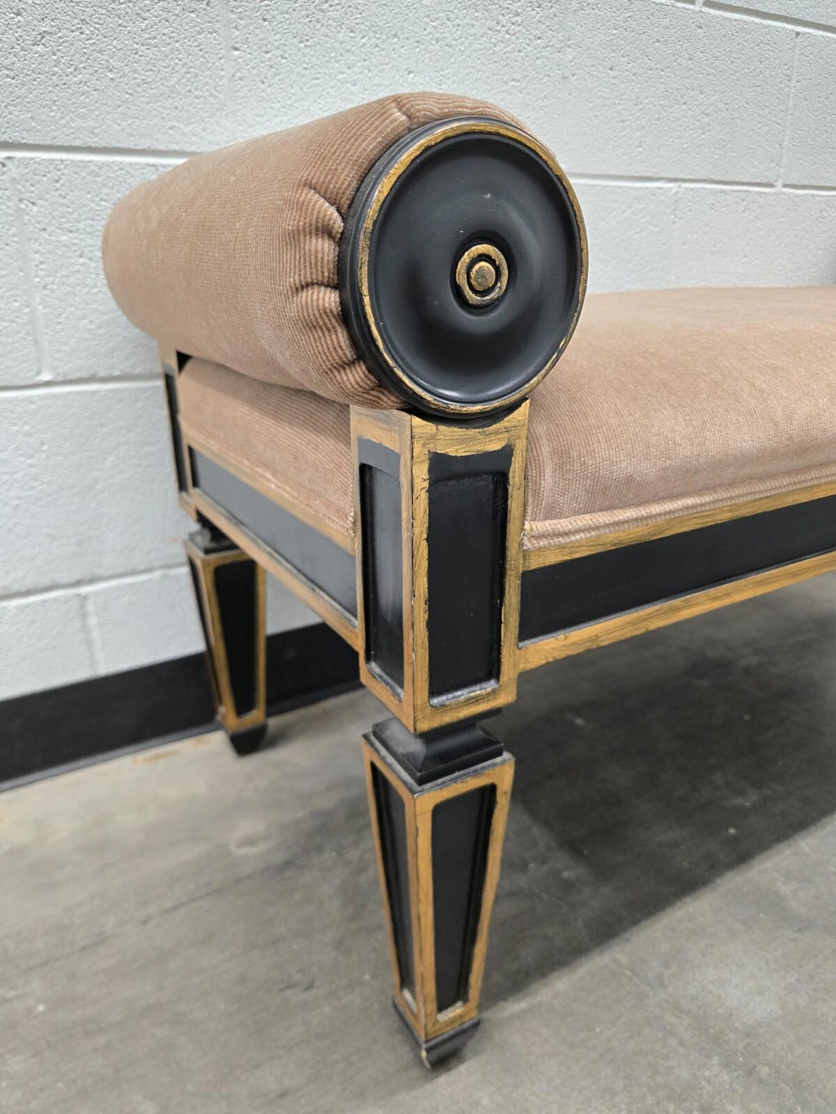 Nancy Corzine Hollywood Regency Bench