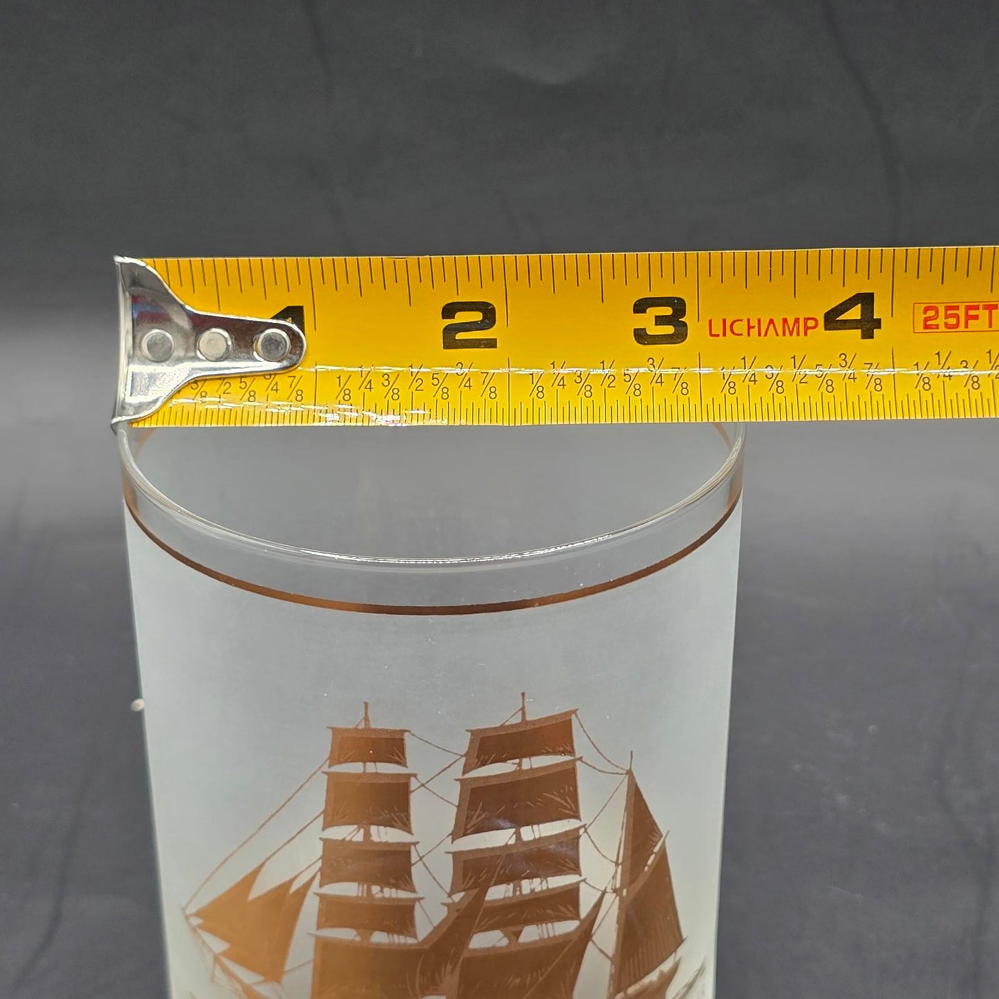 Vintage MCM Culver Ltd Schooner Ship Glasses