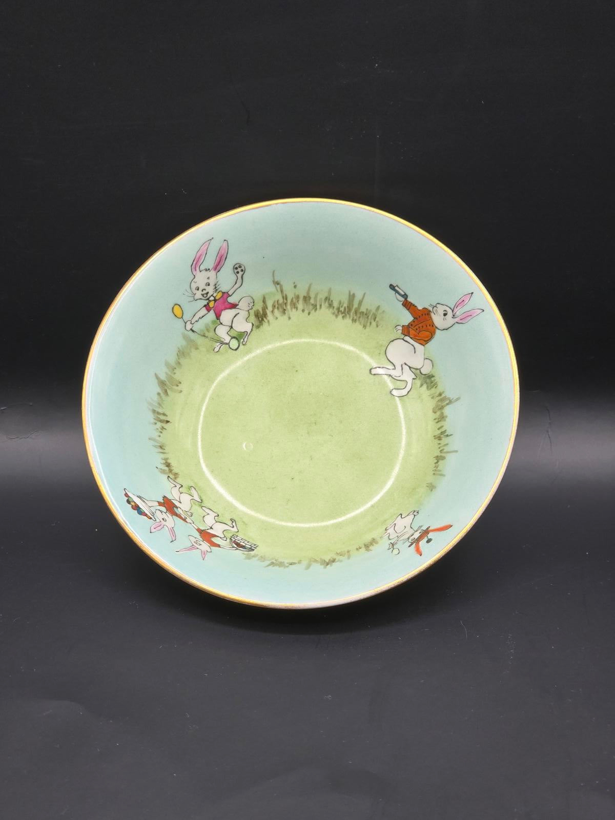 Vintage Hand-Painted Children's Luncheon Set