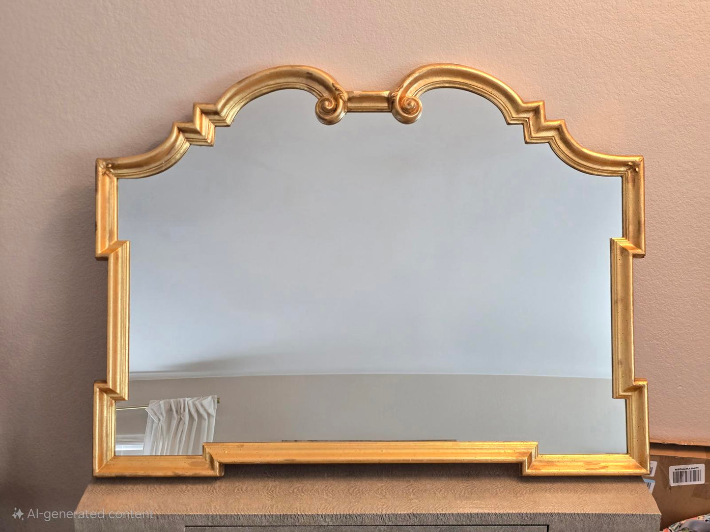 Ethan Allen Italian Hollywood Regency Style Mirror