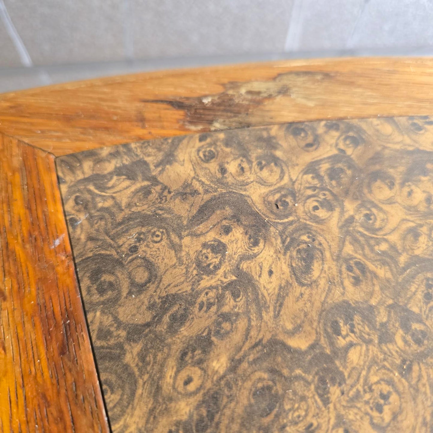 Vintage McGuire Oak Curved Side Tables/Stools