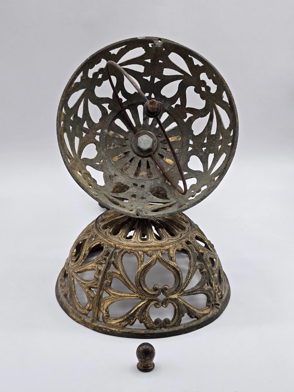 Vintage Metal Globe w/ Gold Gilting