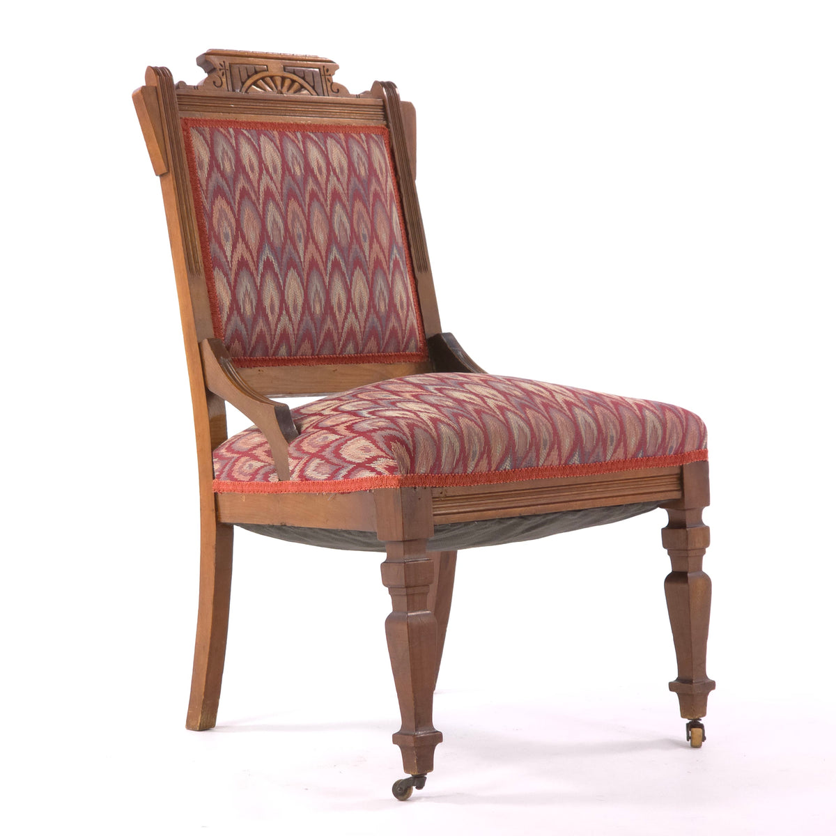 Antique Victorian Eastlake Style, Parlor Accent Chairs — additional view