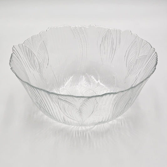 Arcoroc Canterbury Crocus Clear Glass Large Serving Bowl — additional view