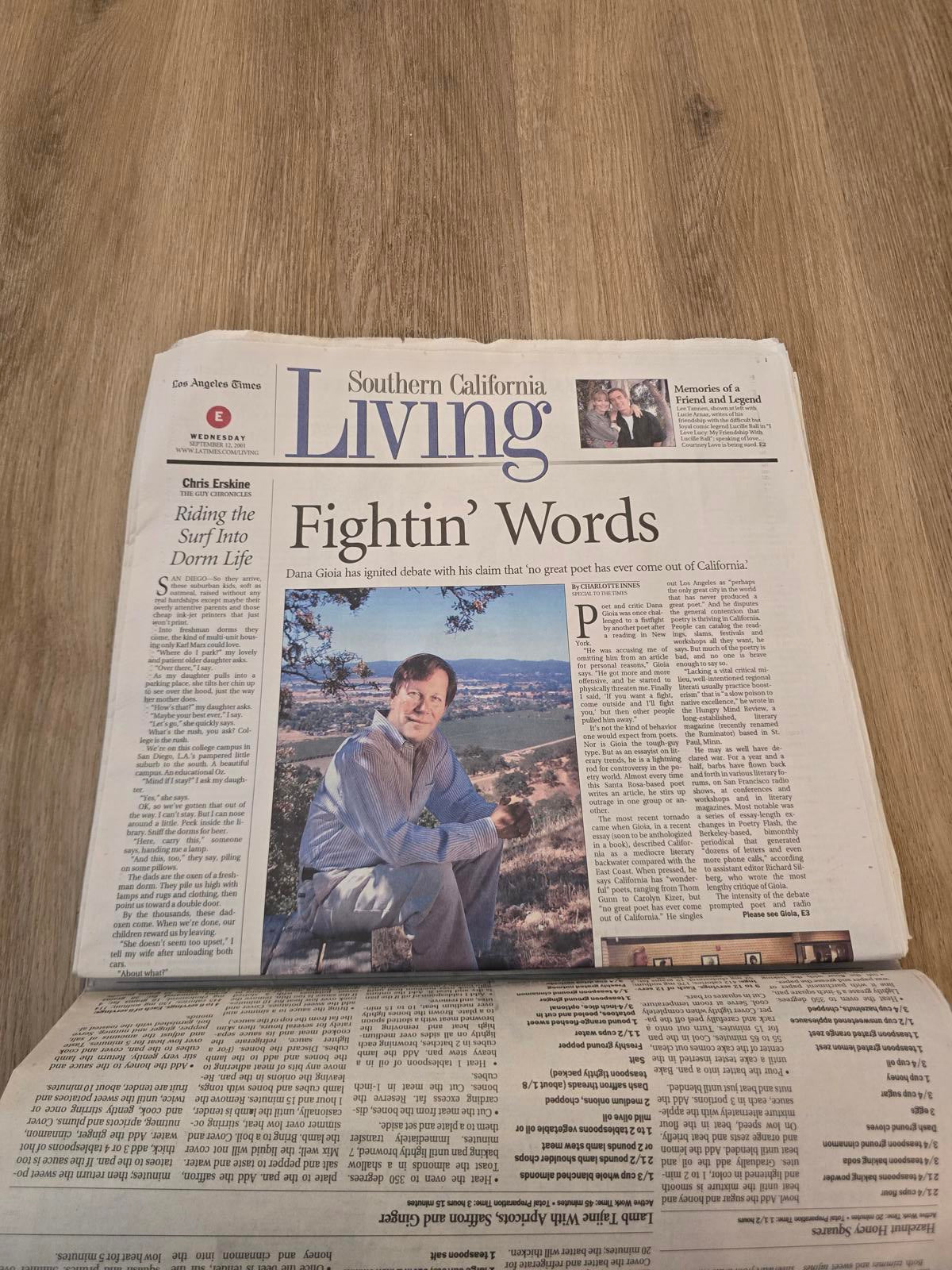 Los Angeles Times and USA Today- "Act of War" 9/12/2001