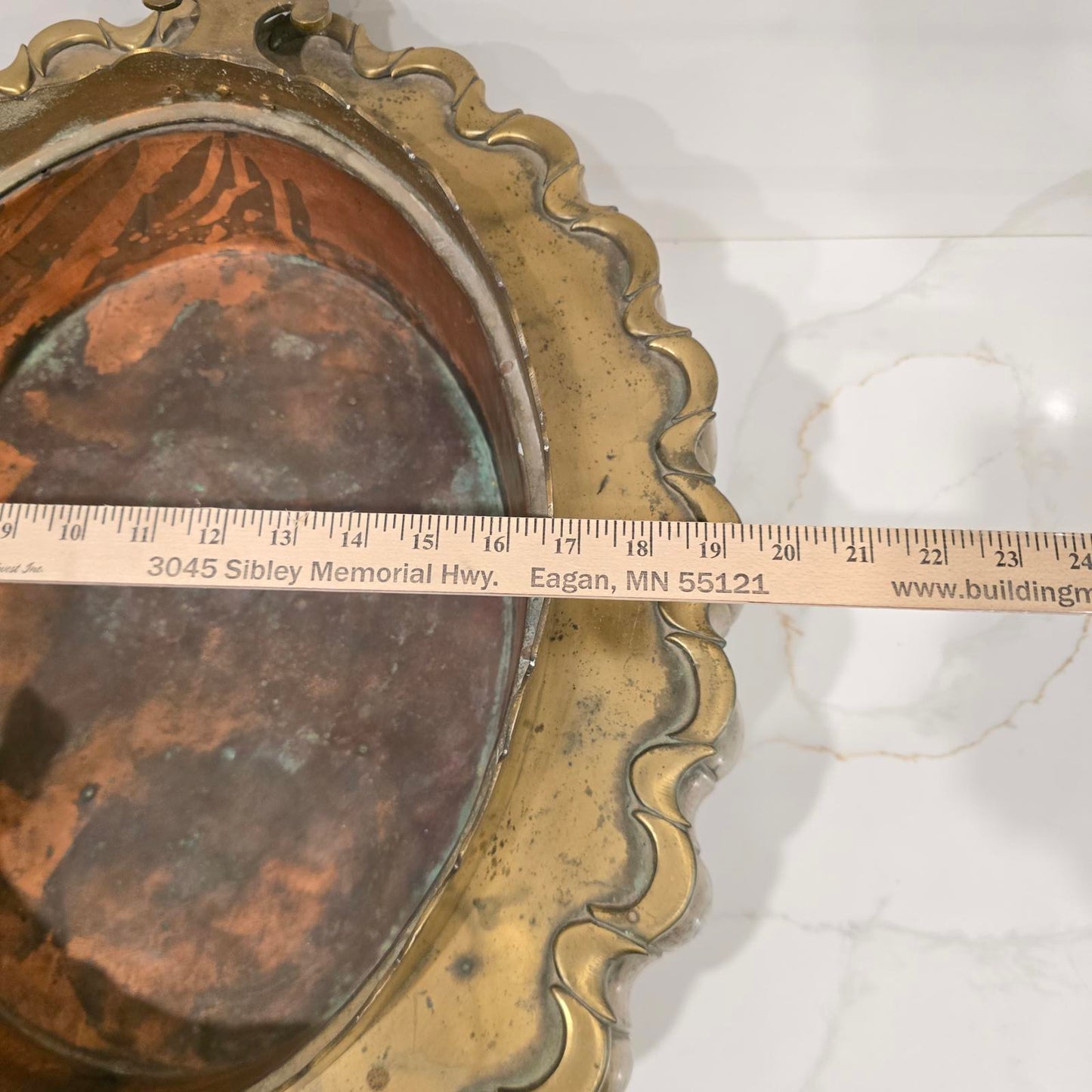 Antique 19th Century Turkish Brass and Copper Brazier