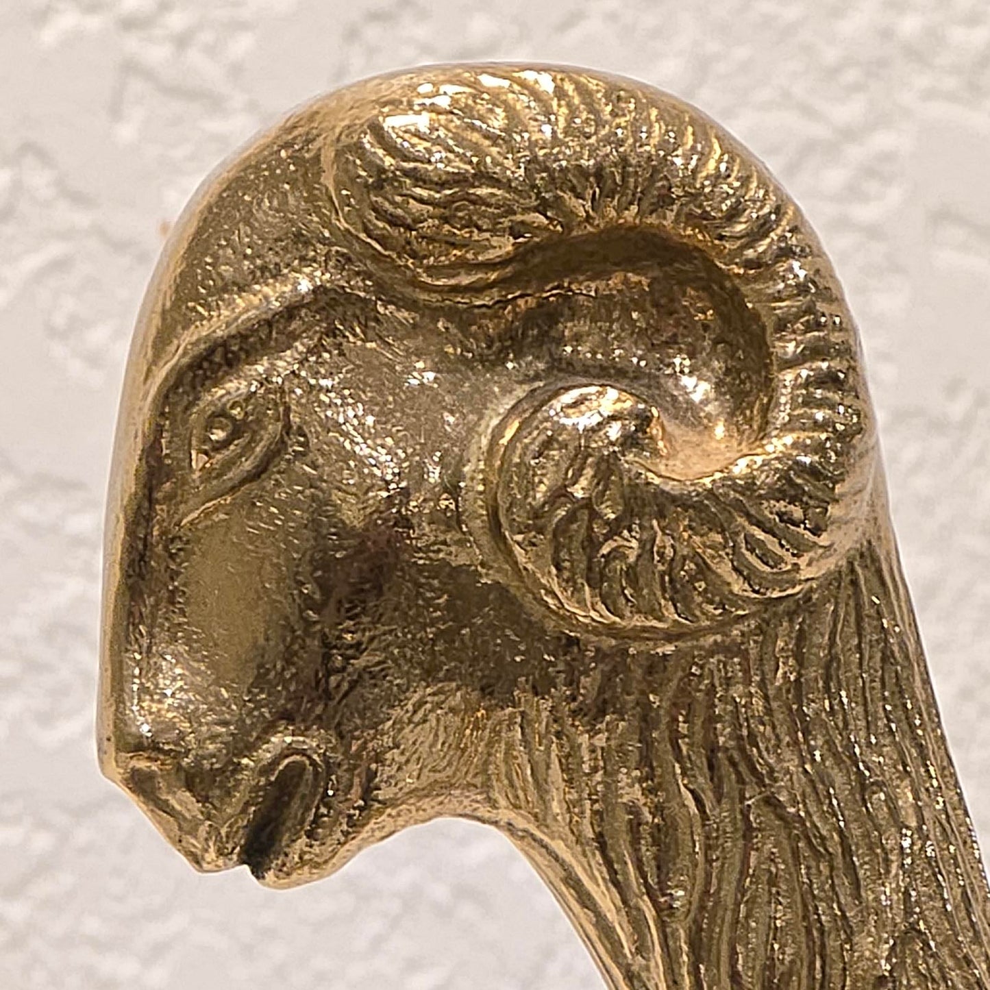 Vintage Maison Jansen Style Rams Head Magazine Rack