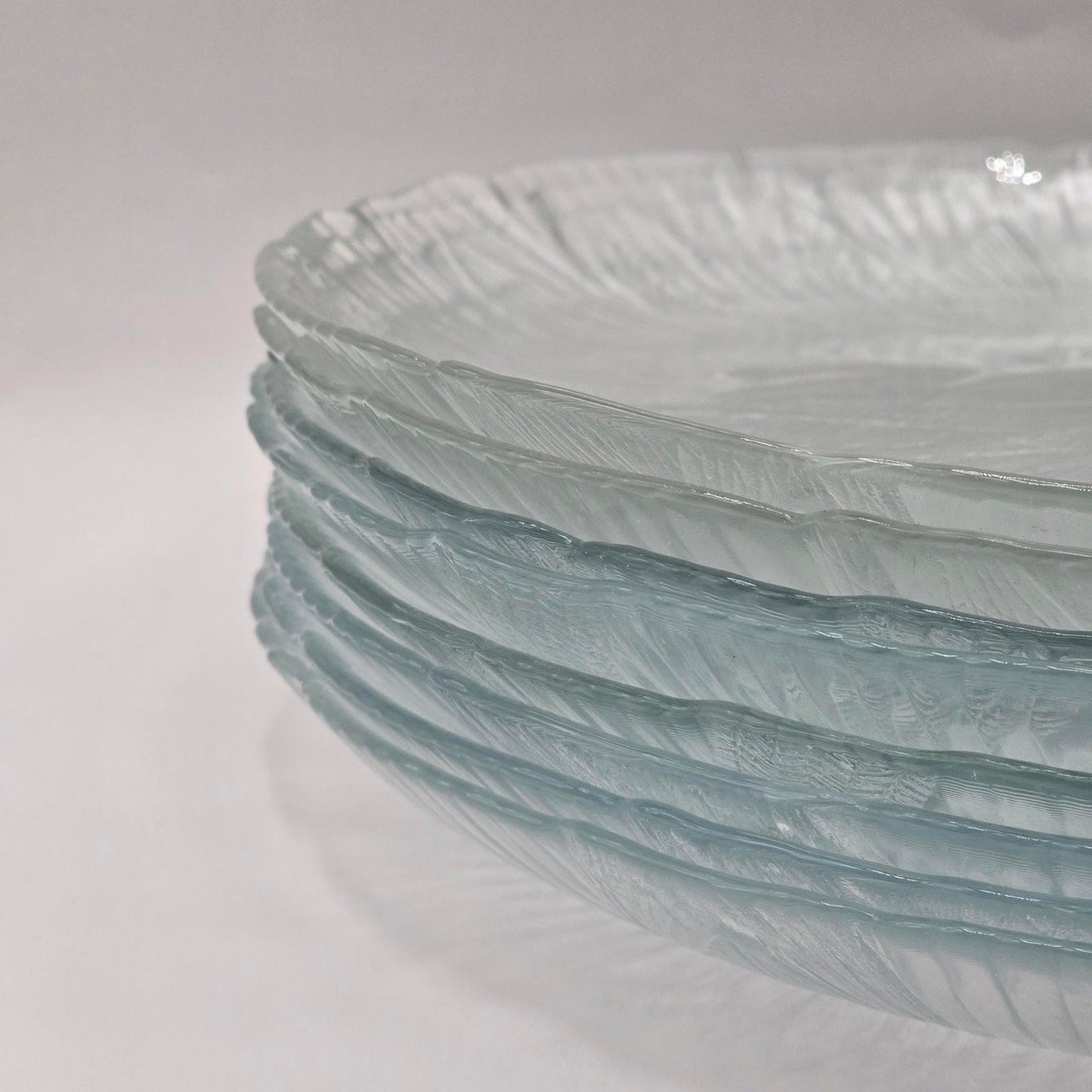 Arcoroc Canterbury Crocus Clear Glass Dinner Plates - Set of 8