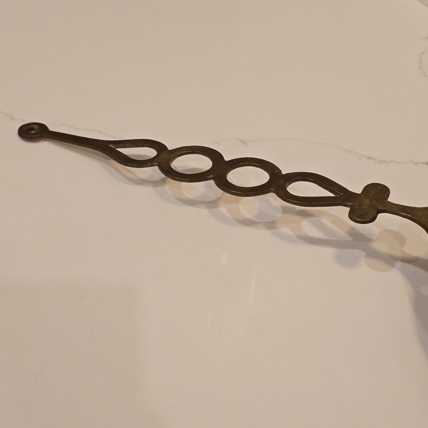 Vintage Brass Skimmer with Ornate Loop Handle