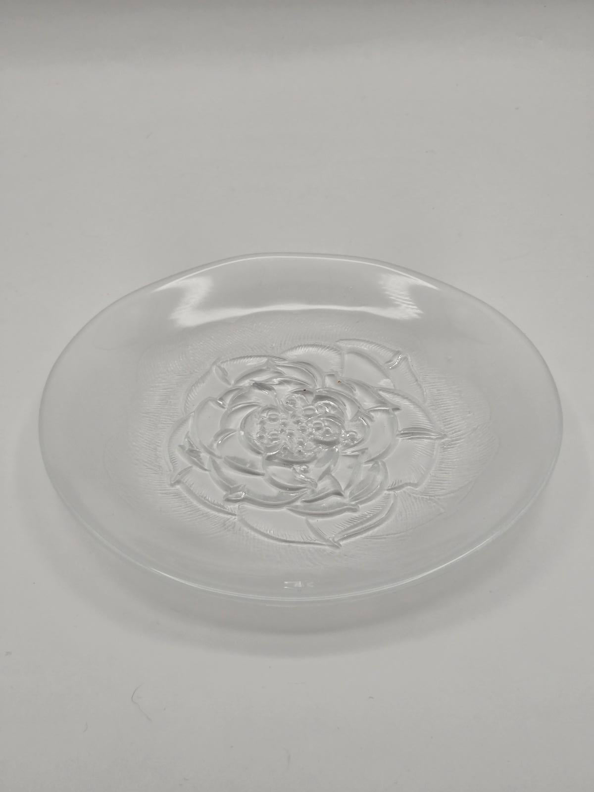 Vintage litalla Villiruuso, Wild Rose, Glass Dish