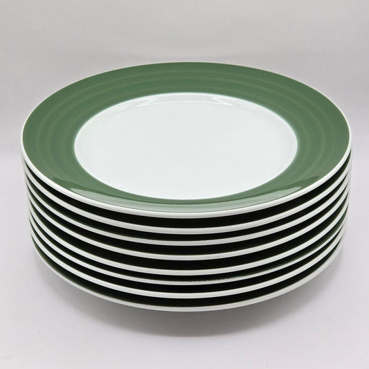 Williams Sonoma Green Brassierie Dinner Plates - Set of 8