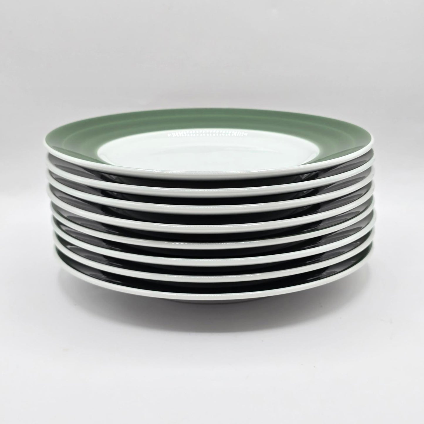 Williams Sonoma Green Brassierie Luncheon Plates- Set of 8