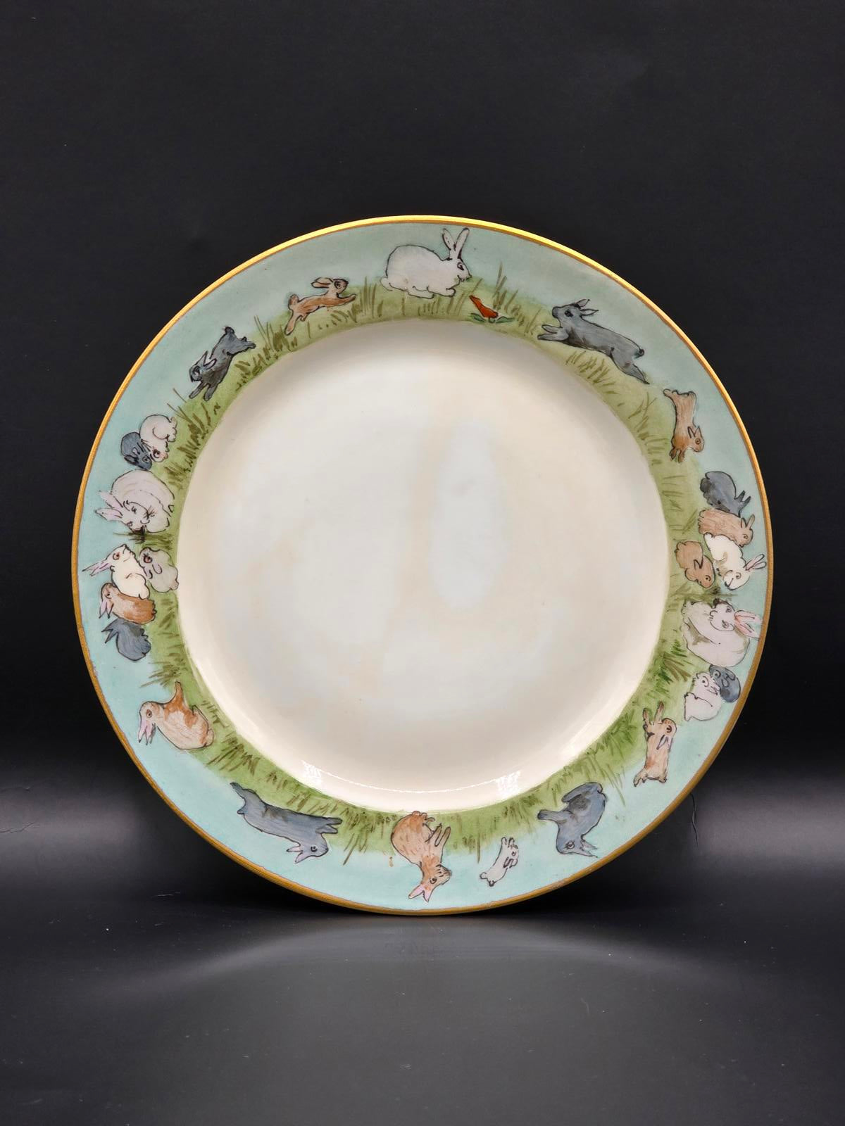 Vintage Hand-Painted Children's Luncheon Set