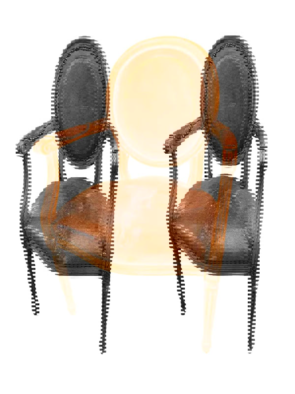 Antique Louis XVI Style Fauteuil Arm Chair