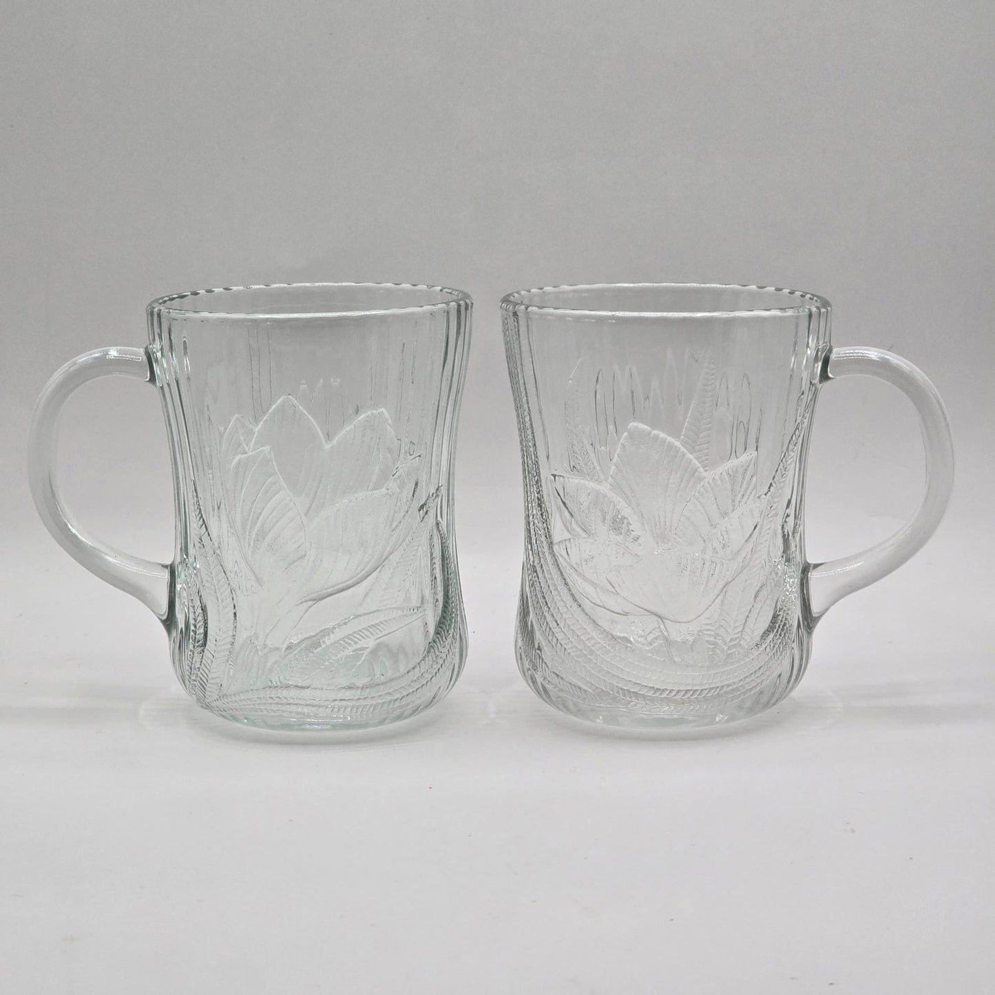 Arcorac Canterbury Crocus Clear Glass Mugs - Set of 8