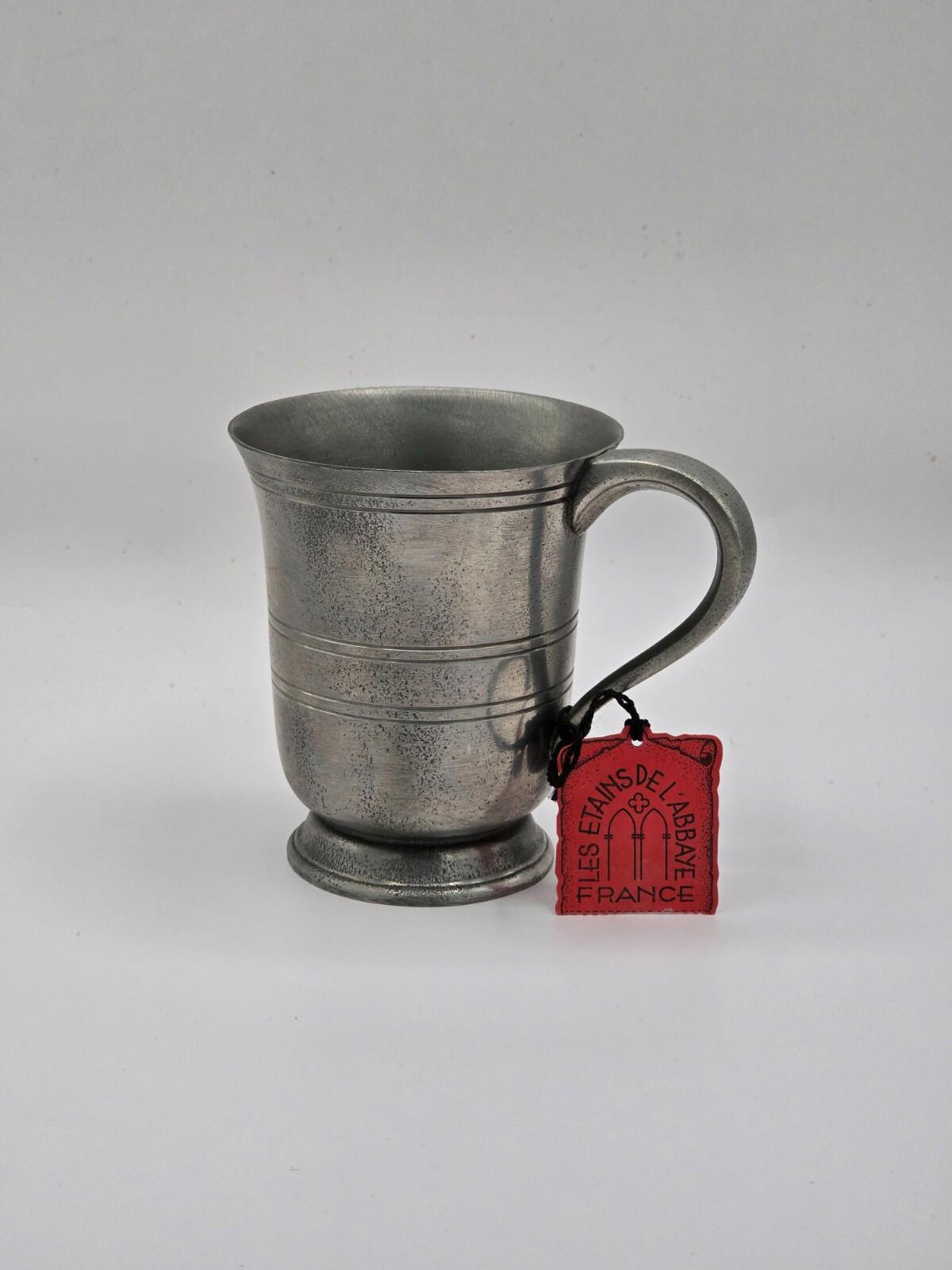 Solid French Pewter Pitcher