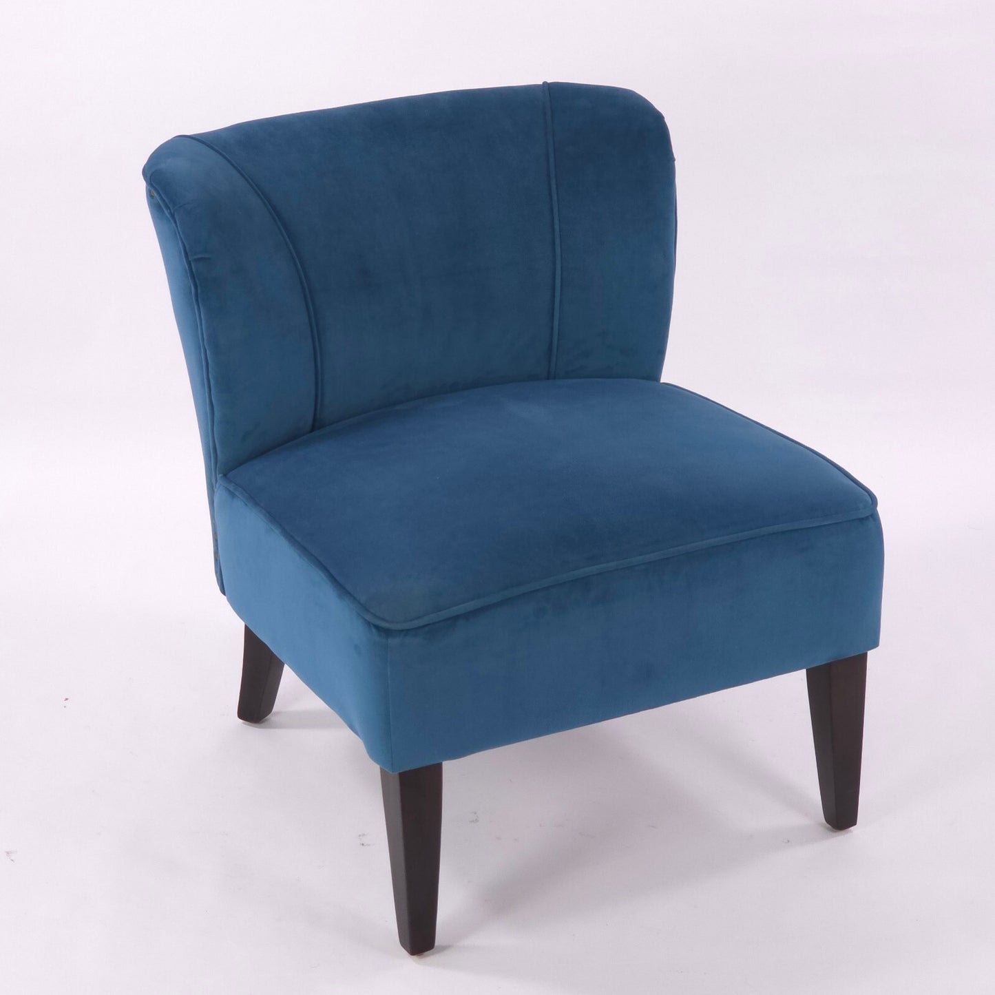 Contemporary/MCM World Market Peacock Blue "Quincy" Accent Chair