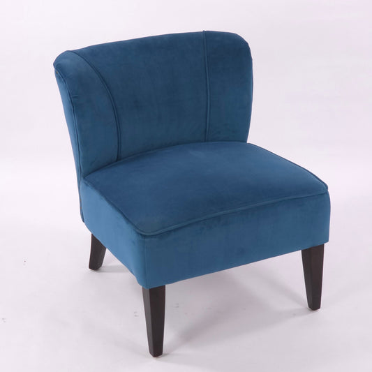 Contemporary/MCM World Market Peacock Blue "Quincy" Accent Chair
