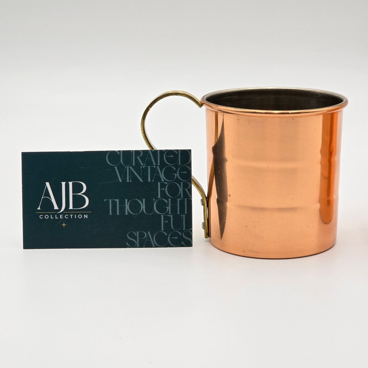 Vintage Set of Copper and Brass Mugs