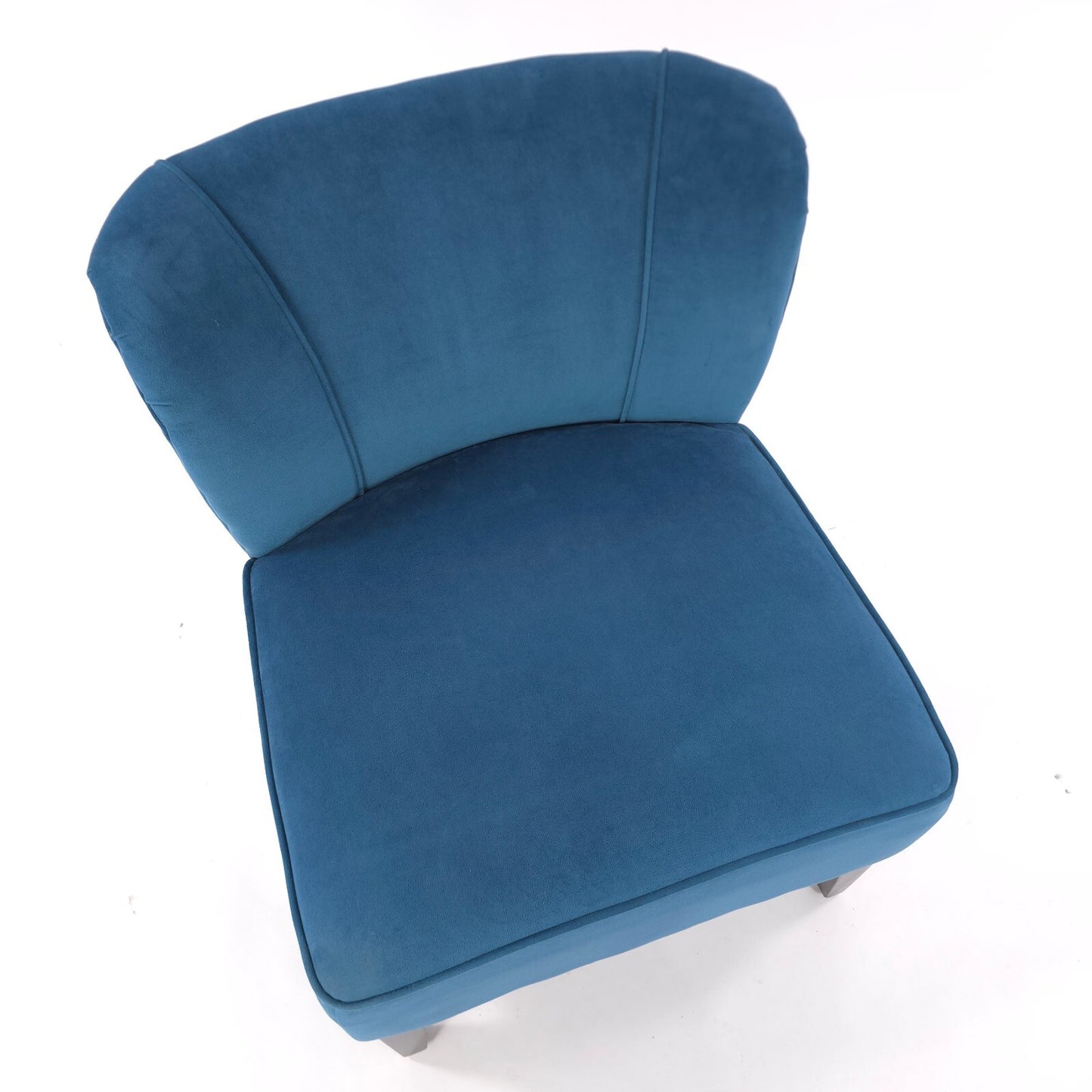 Contemporary/MCM World Market Peacock Blue "Quincy" Accent Chair