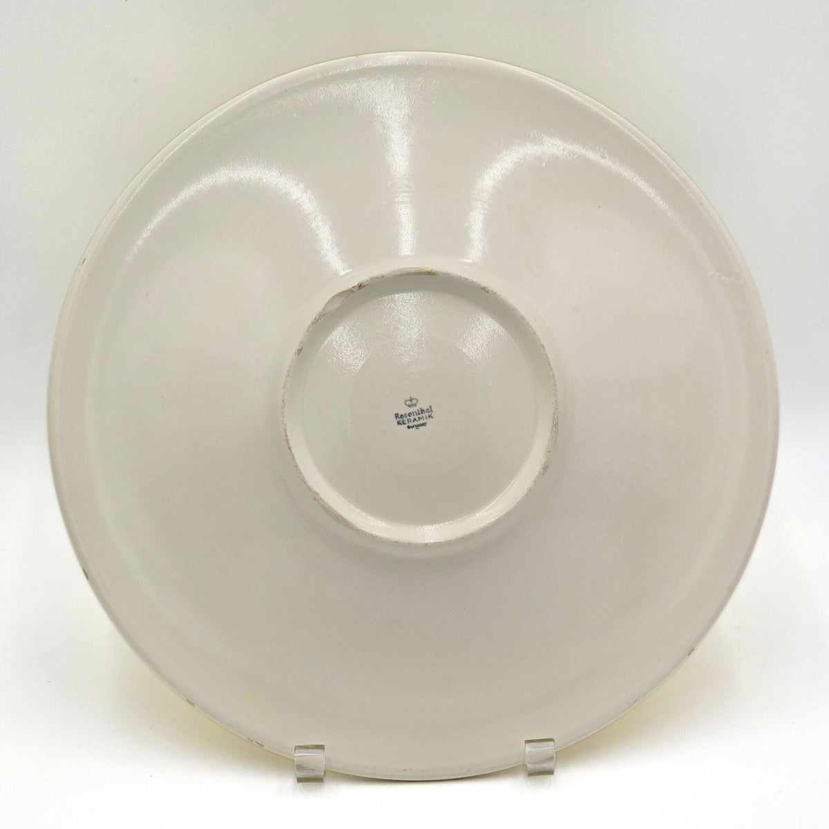 Vintage Rosenthal Keramik Yellow Crackle Glaze Serving Bowl Art Deco Germany