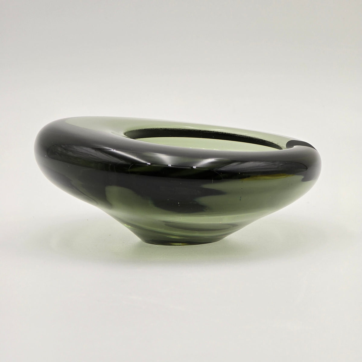 Per Lütken for Holmegaard Modernist Glass Ashtray Bowl (c. 1960s)