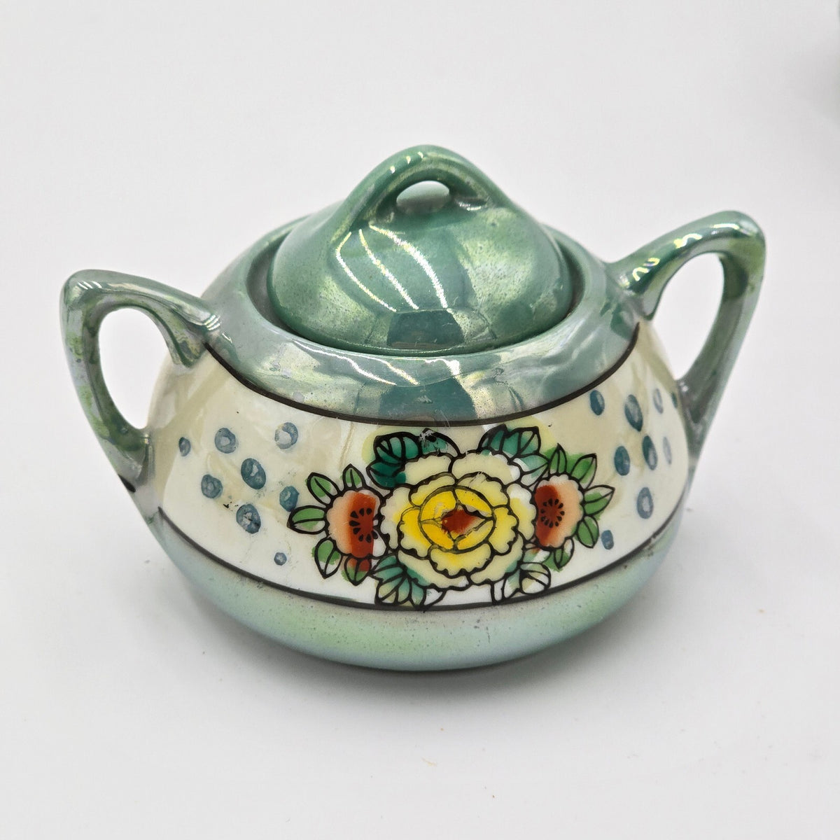 Vintage Japanese "The Little Hostess" Children's Lusterware Tea Set