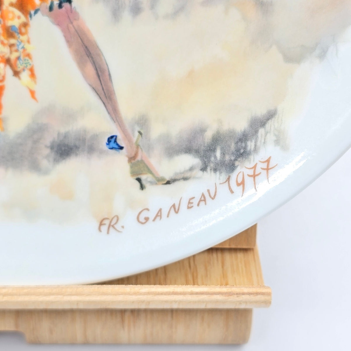 Vintage D'Arceau Limoges Daisy La Garconne 1925 Art Deco Plate 1977