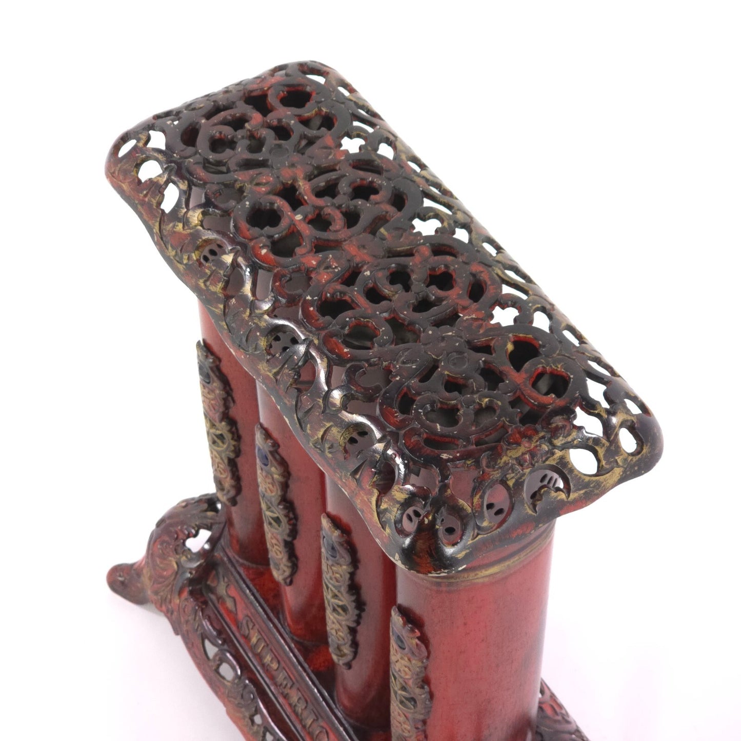 Antique Victorian Style "Superior" Jeweled Gas Parlor Stove