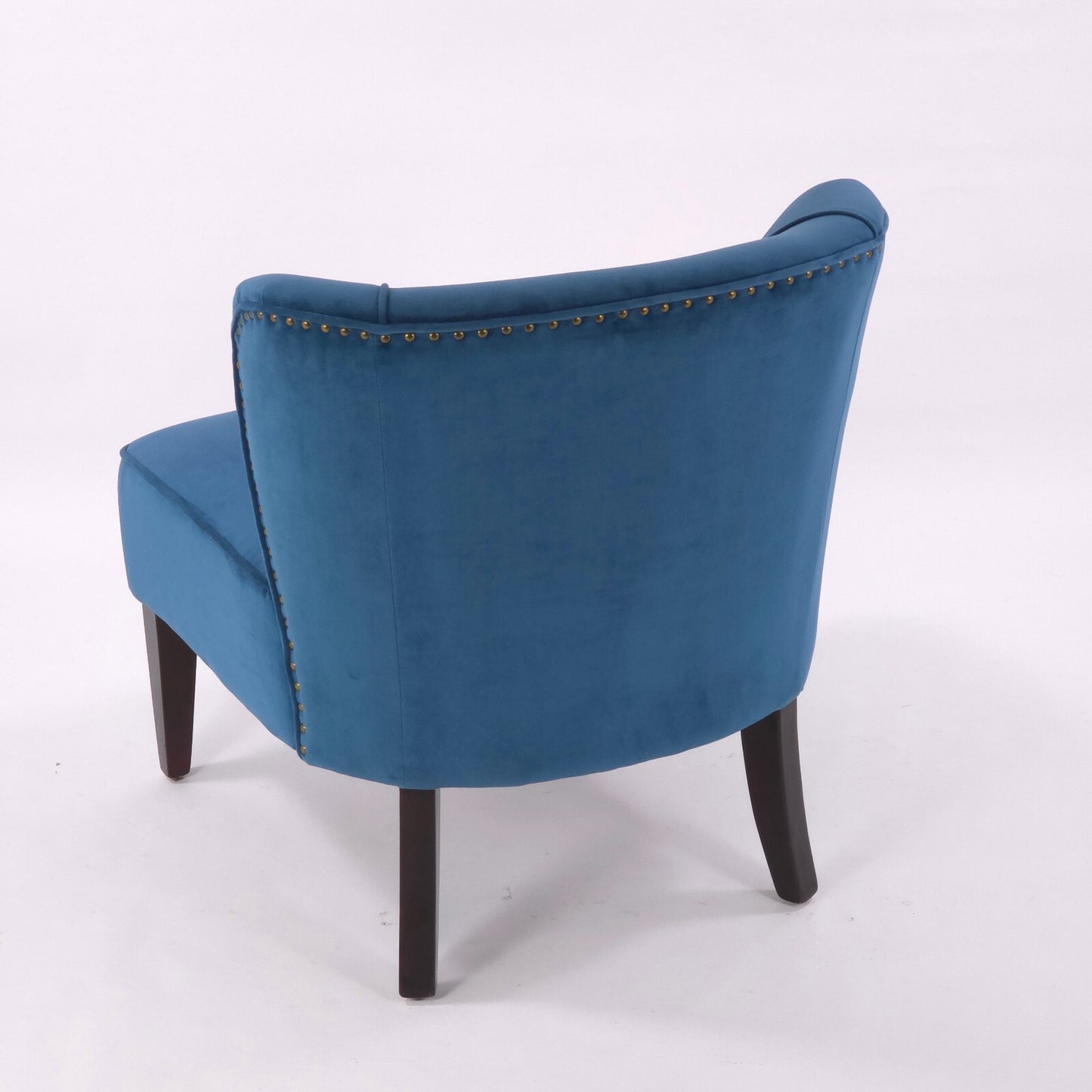 Contemporary/MCM World Market Peacock Blue "Quincy" Accent Chair