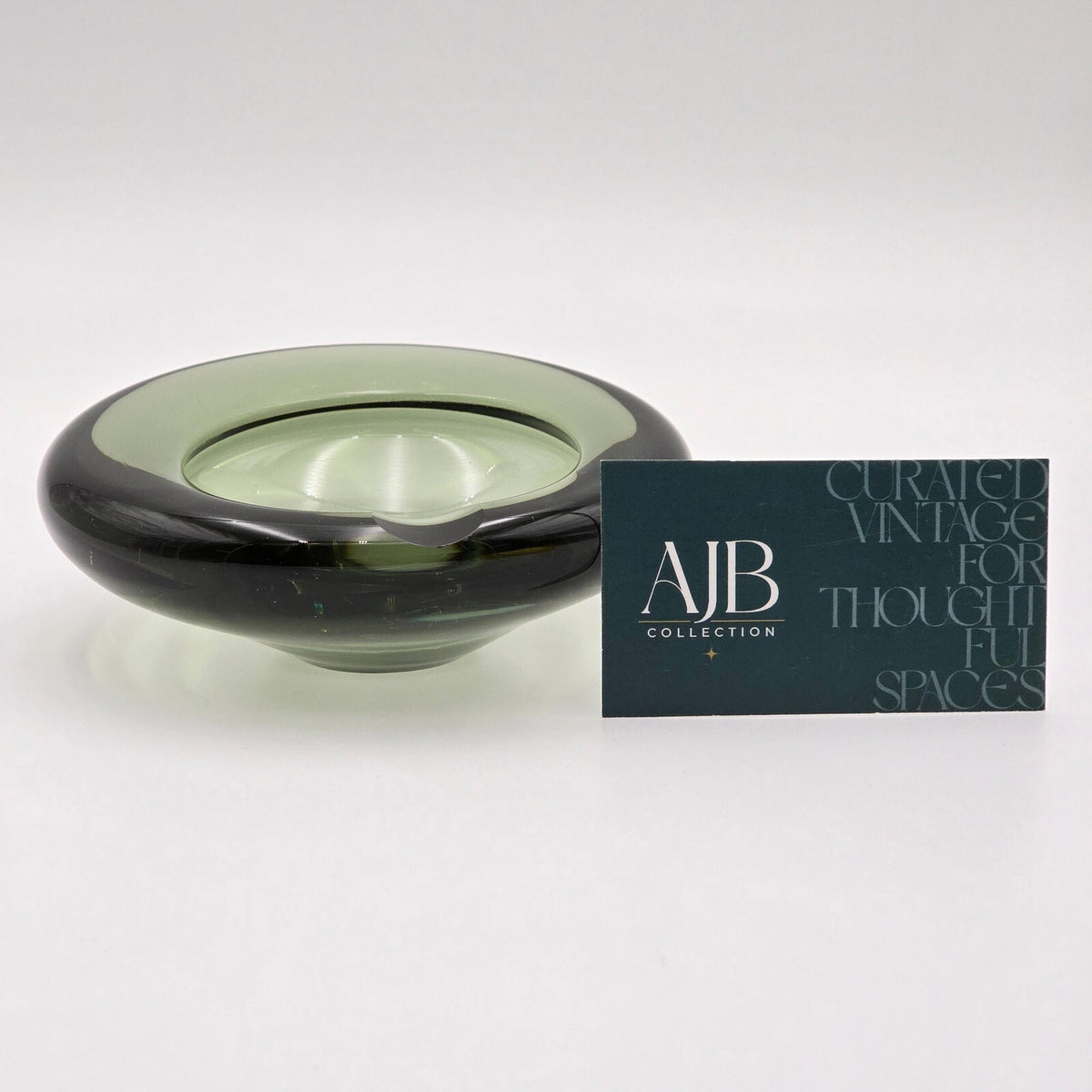 Per Lütken for Holmegaard Modernist Glass Ashtray Bowl (c. 1960s)