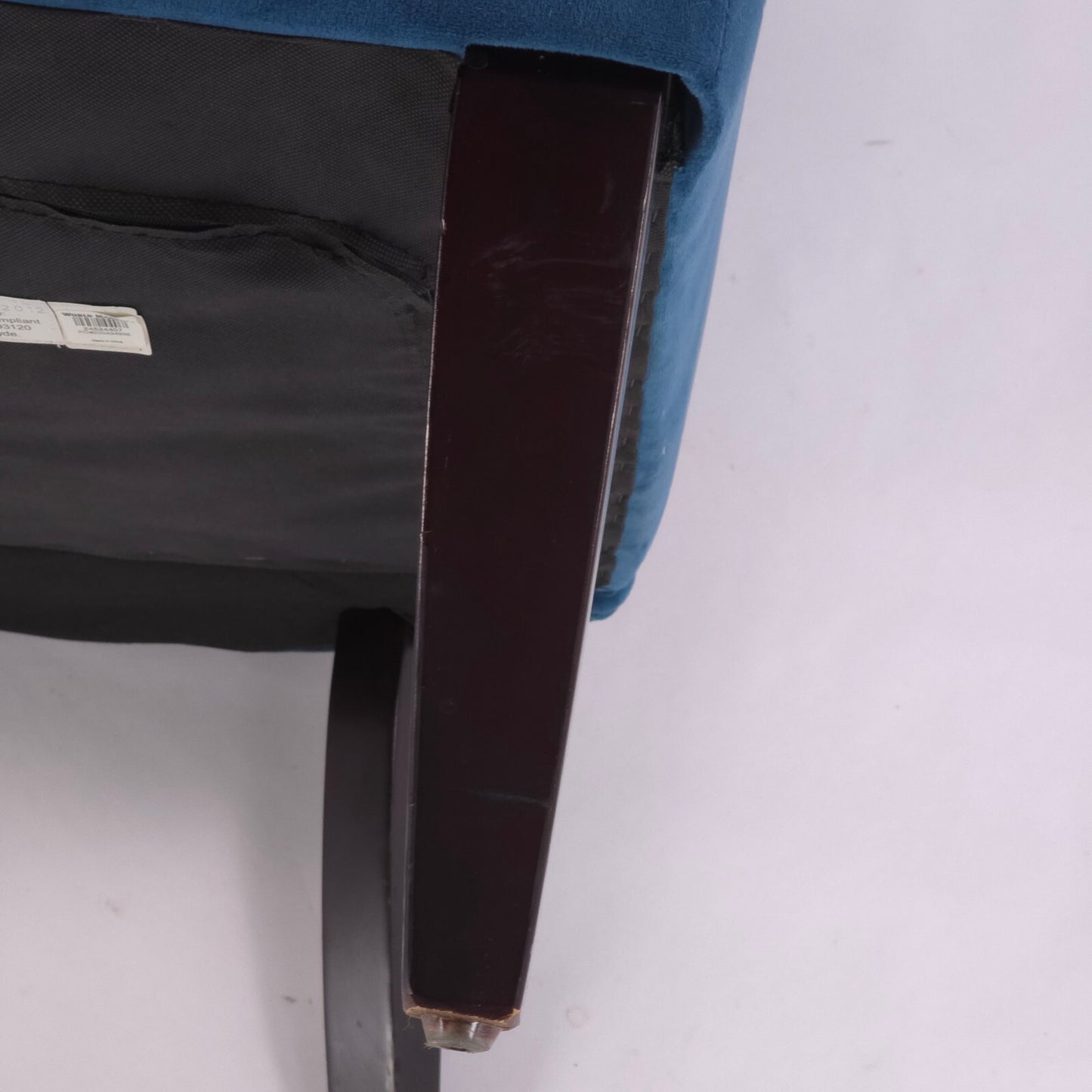 Contemporary/MCM World Market Peacock Blue "Quincy" Accent Chair