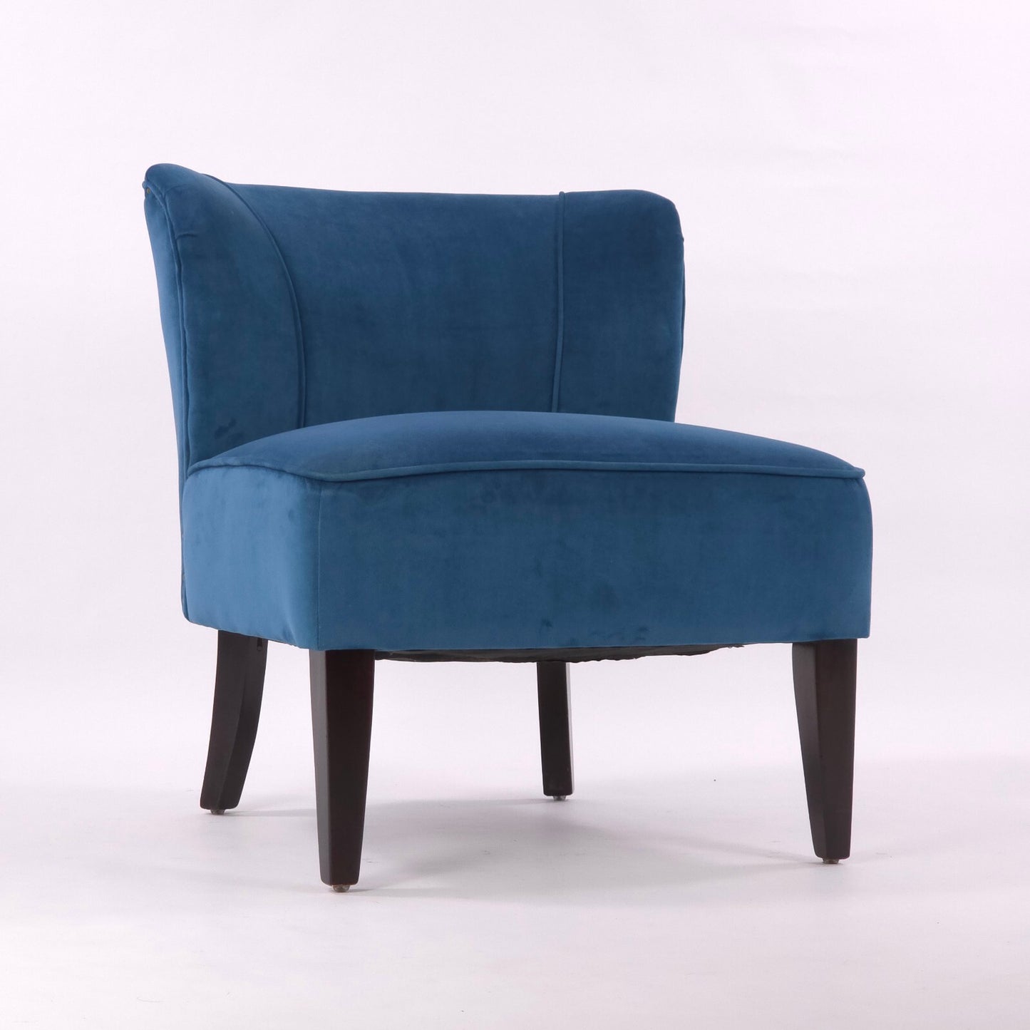 Contemporary/MCM World Market Peacock Blue "Quincy" Accent Chair