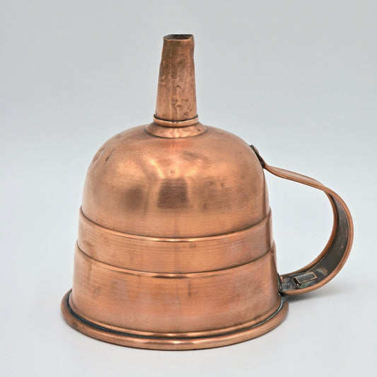 Vintage Copper Funnel with Handle