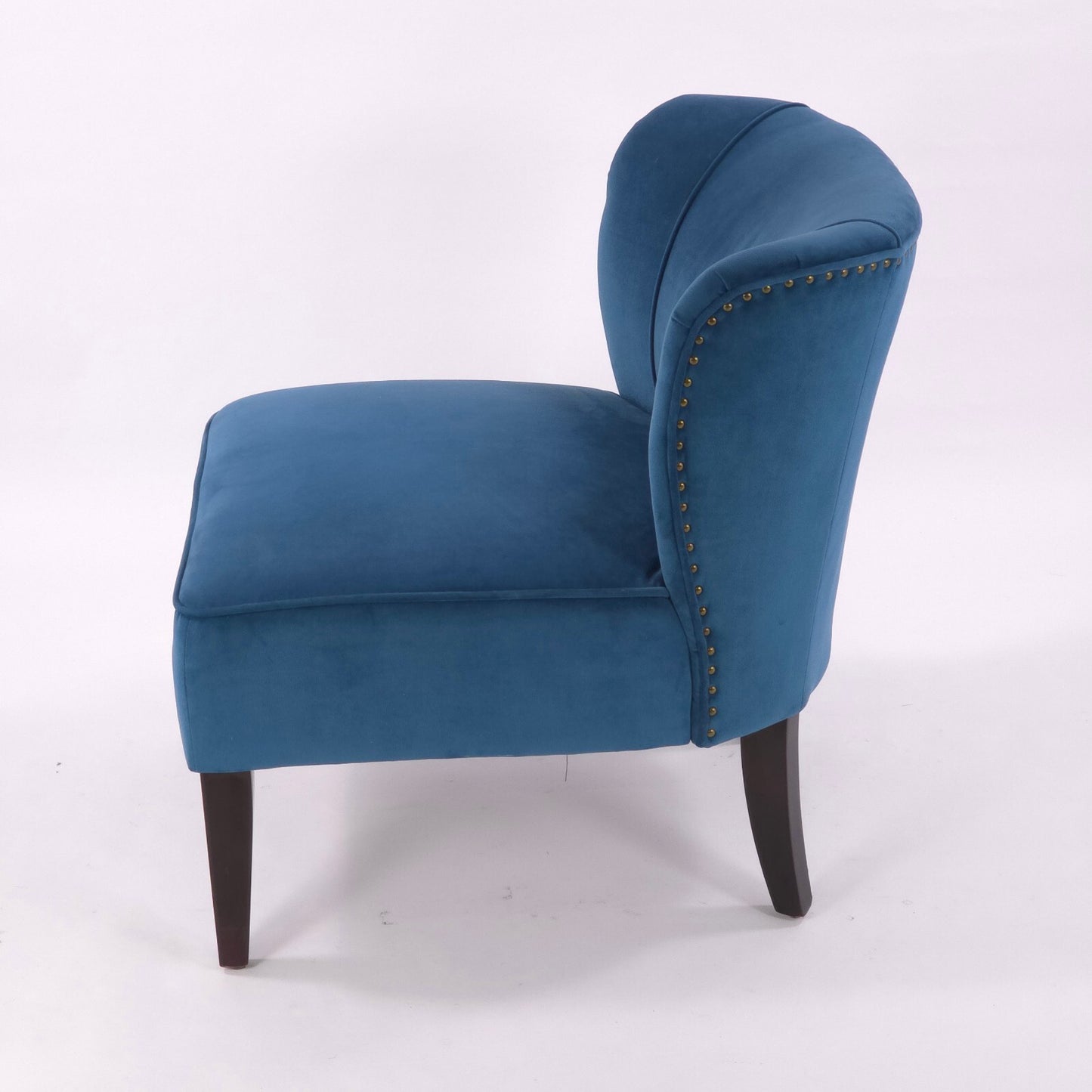 Contemporary/MCM World Market Peacock Blue "Quincy" Accent Chair