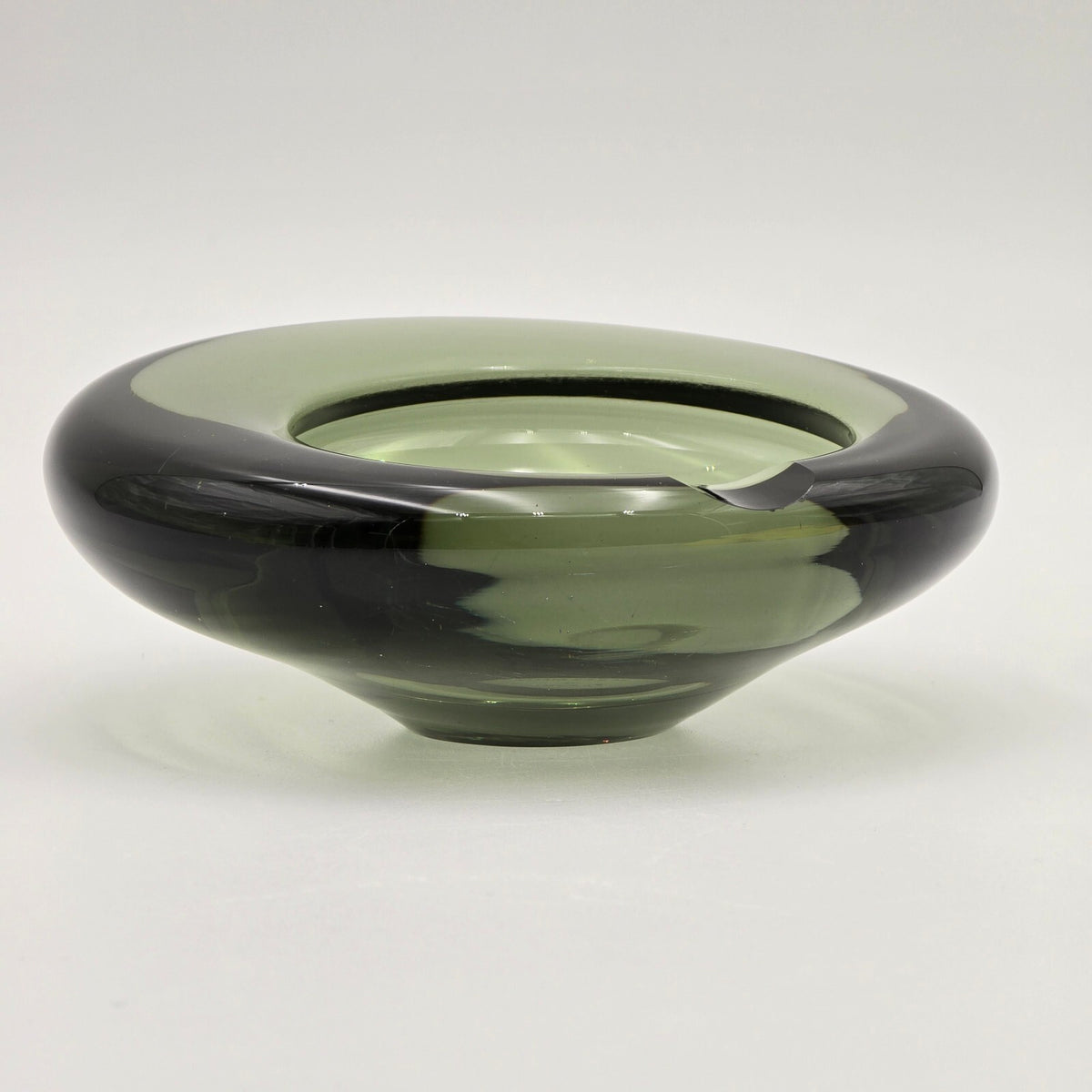 Per Lütken for Holmegaard Modernist Glass Ashtray Bowl (c. 1960s)