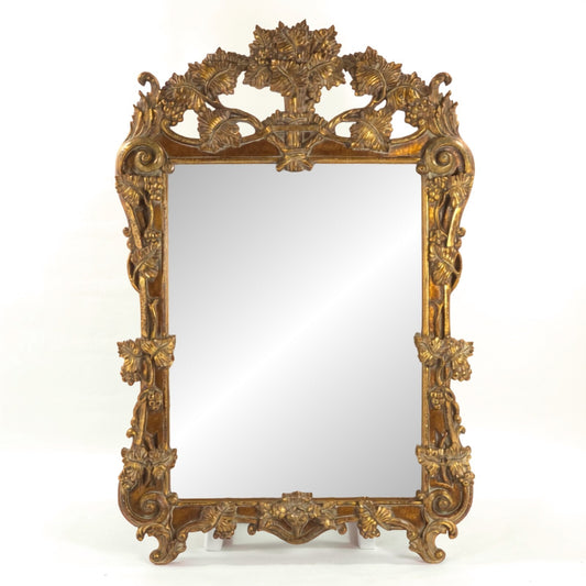 Bassett Mirror Company Baroque/Rococo Style Gilded-Wood Mirror