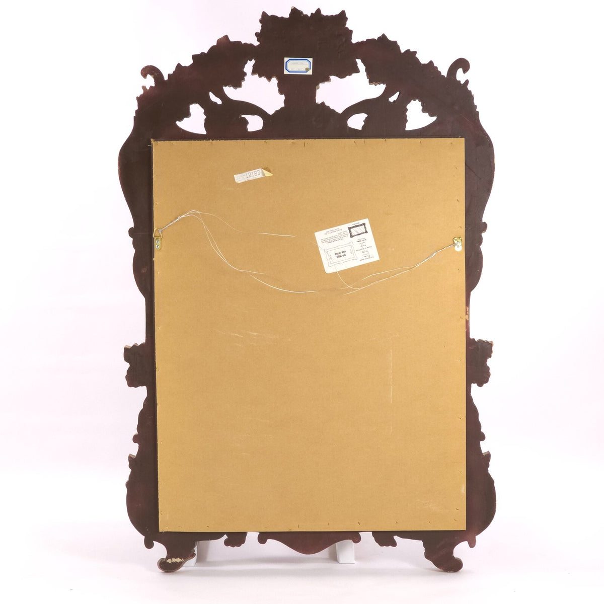 Bassett Mirror Company Baroque/Rococo Style Gilded-Wood Mirror