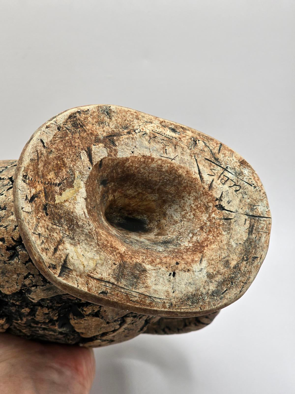 Iconic Stan Langtwait Pottery Lava Stone Pitcher and Stand