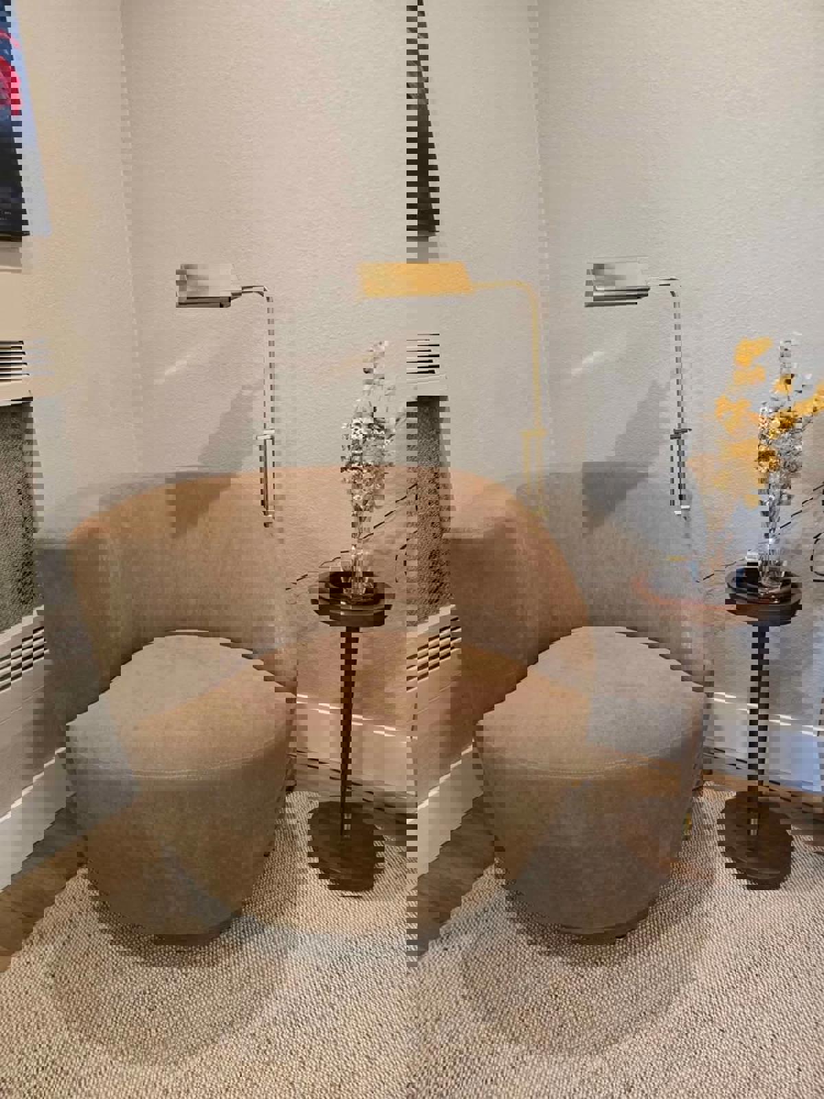 Custom Corkscrew Swivel Chair