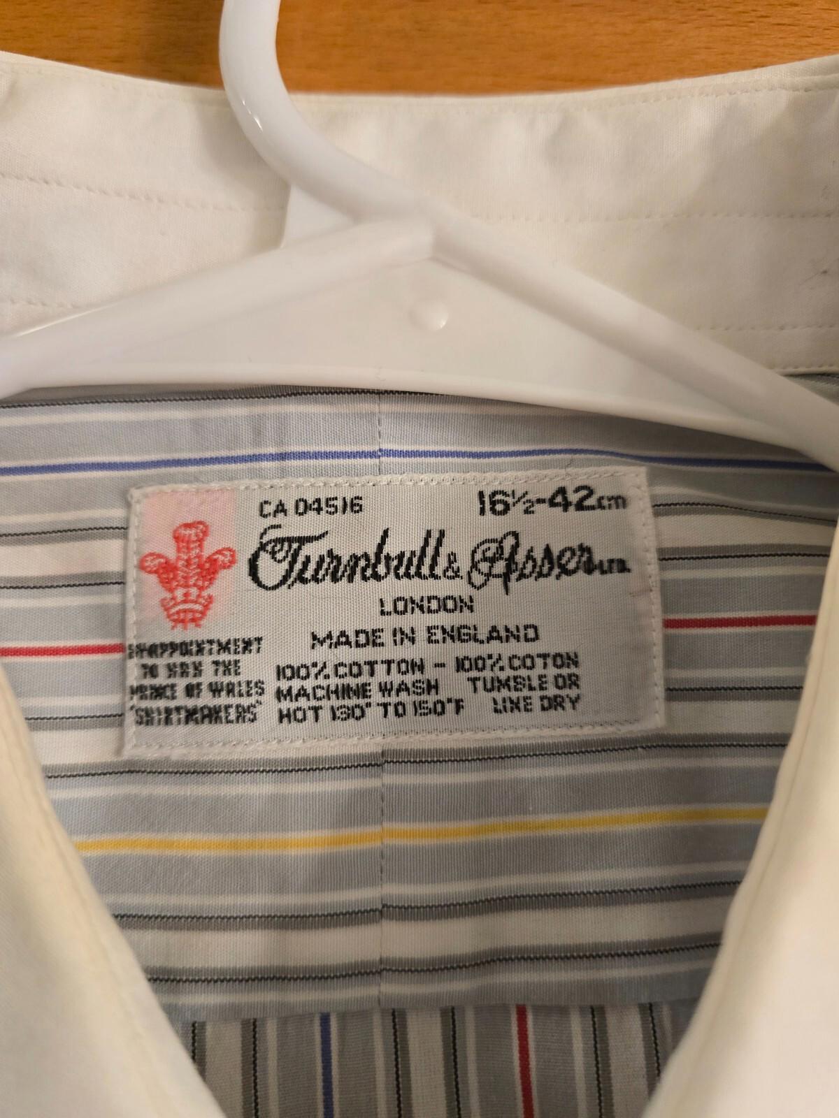 Turnbulls & Asser Men's Dress Shirt - Size 16.5 42cm