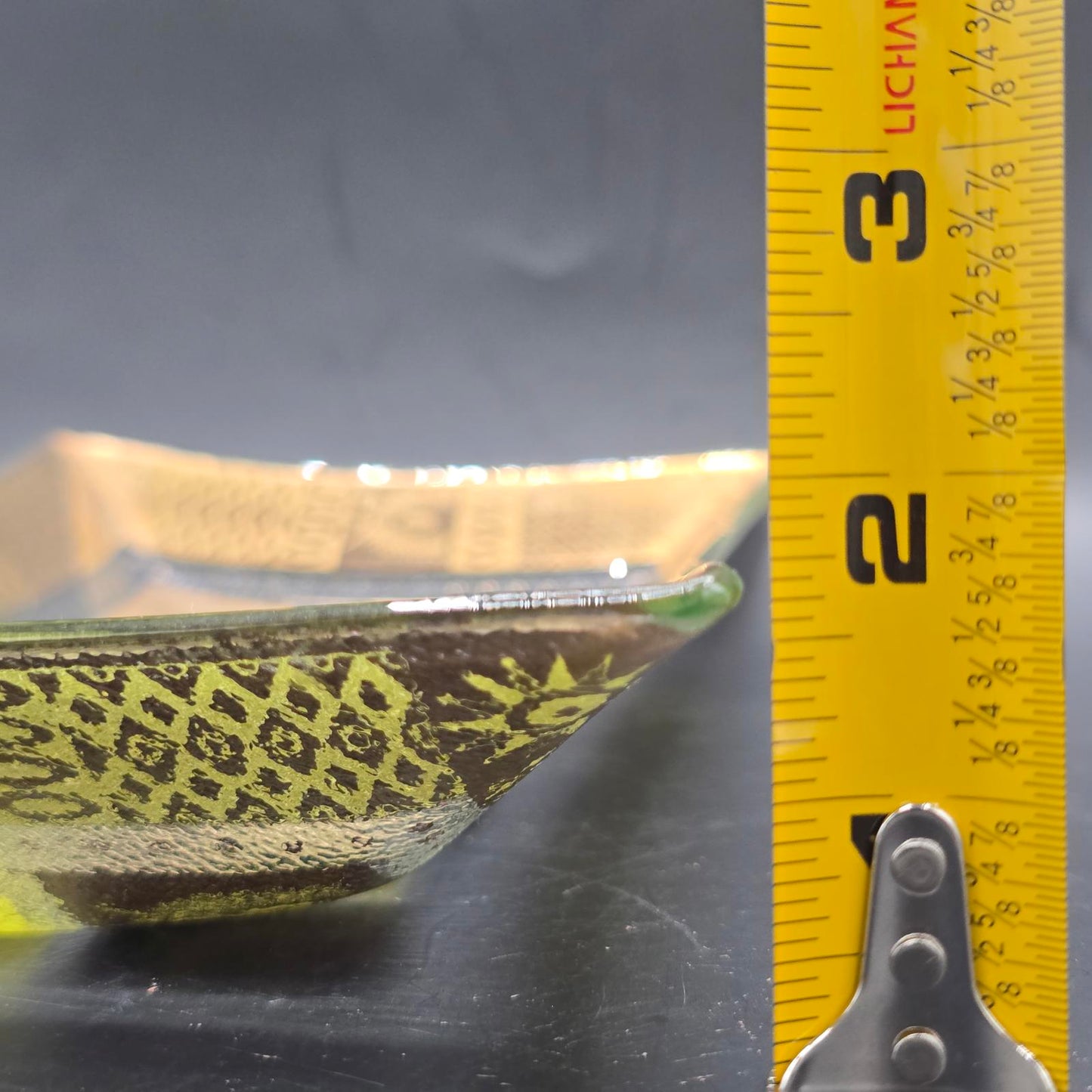 Vintage George Briard MCM Celeste Rectangular Glass Serving Piece