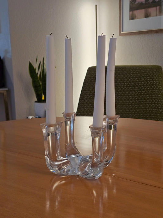 Crystal 4 Stem Candle Holder