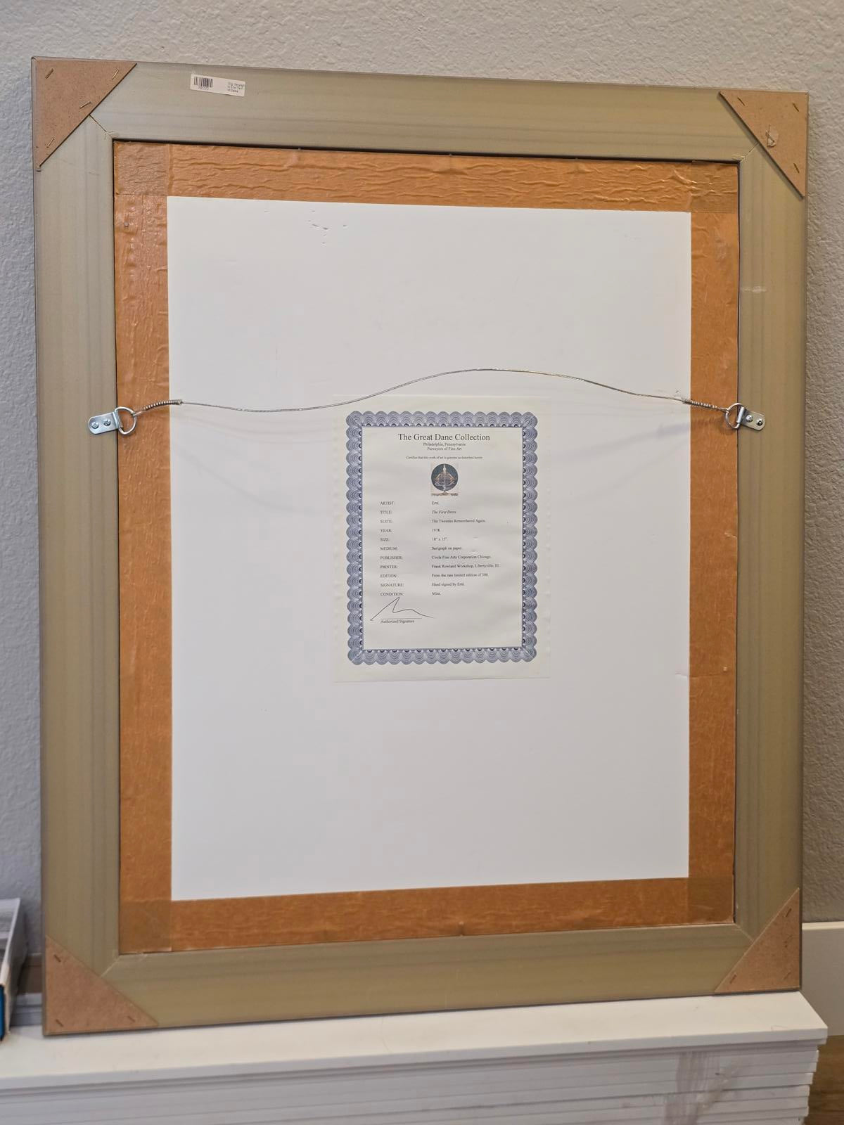 ERTÉ "The First Dress" Hand-signed Serigraph