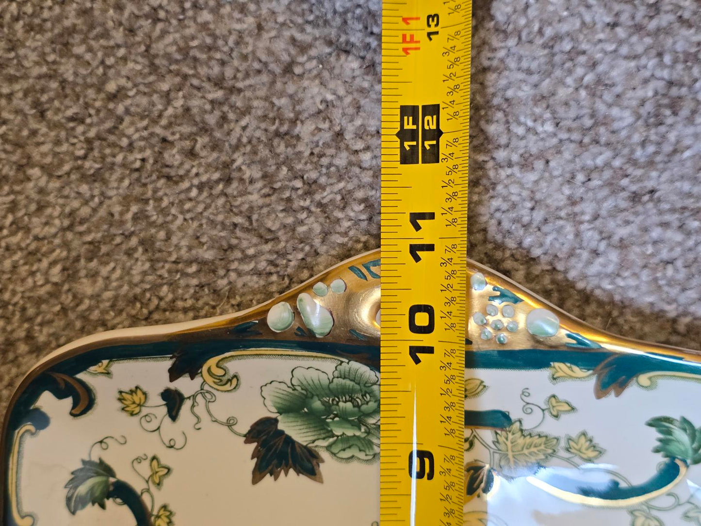 Vintage Mason's "Chartreuse" Square Serving Dish