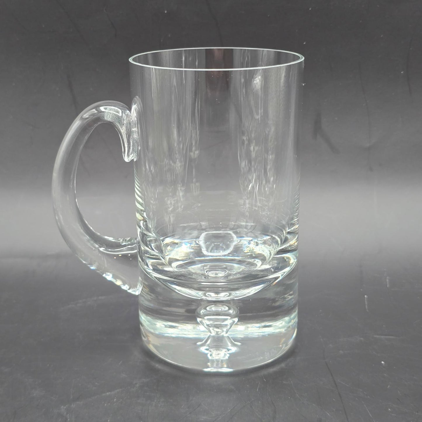 Crate and Barrel "Direction" Hand-Blown Glass Beer Mugs