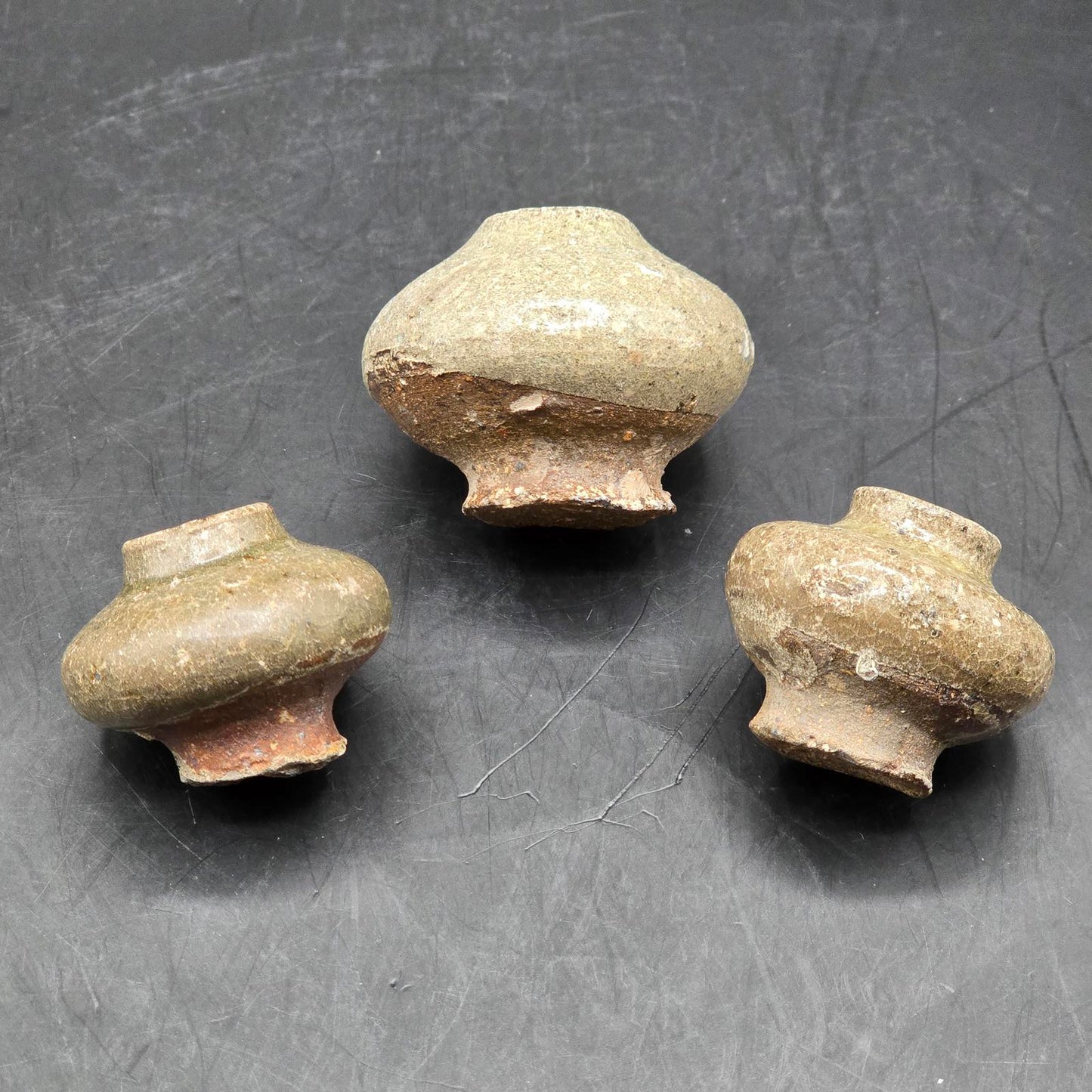 Antique 16th Century Vietnamese Lime Pots