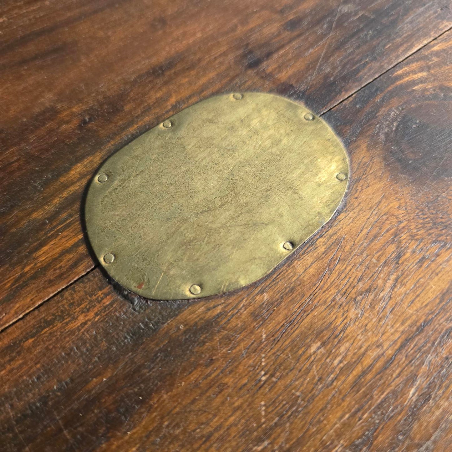 Antique Georgian Walnut and Brass Coffer/Chest