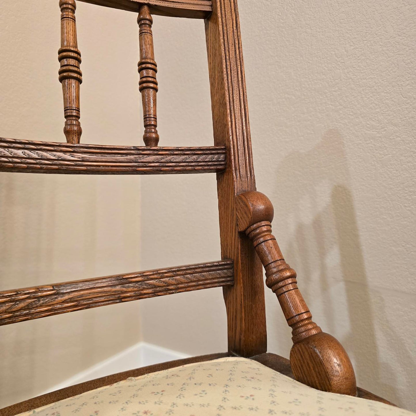 Antique Pressed Back, Victorian Accent Chair